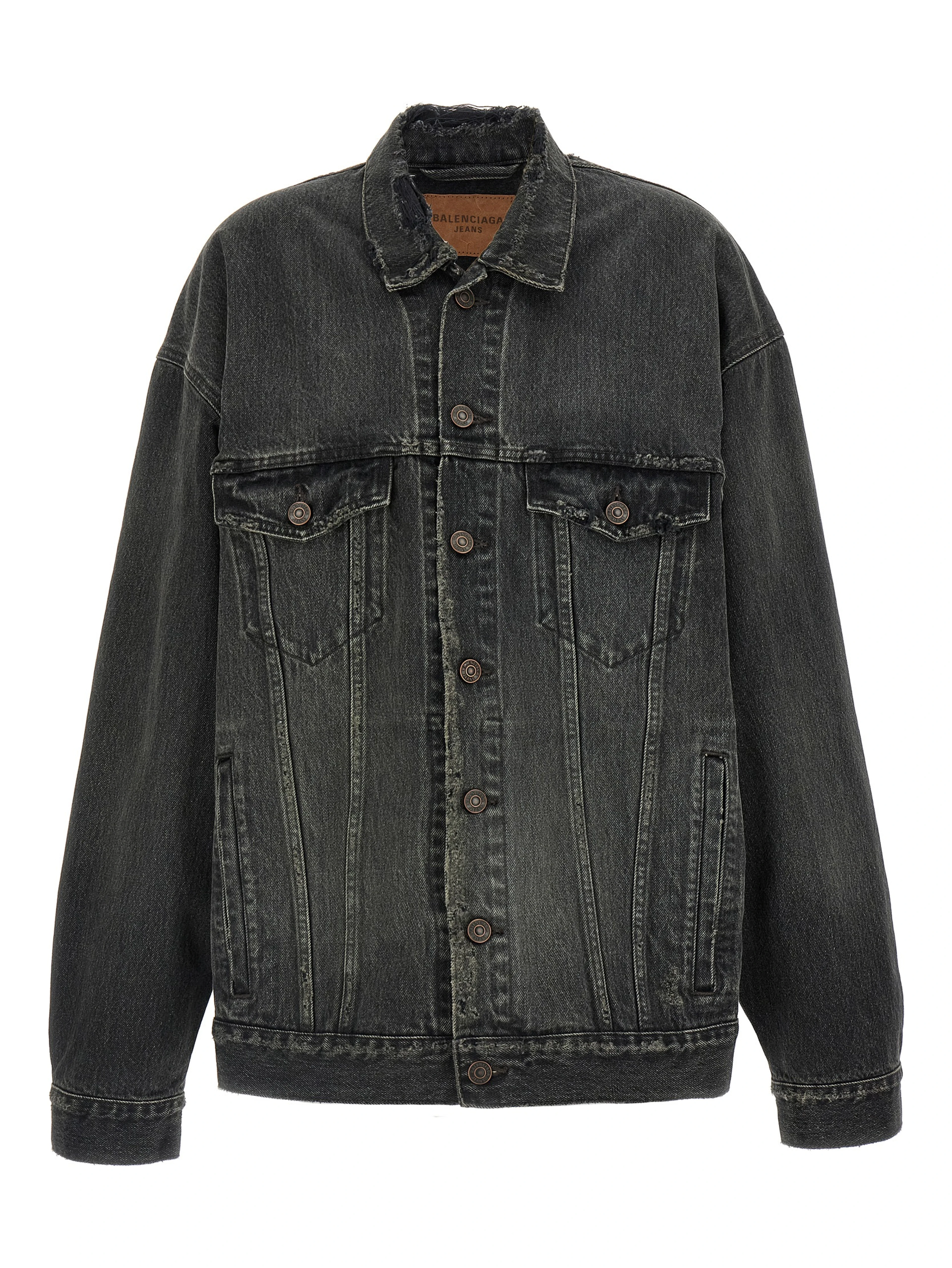 Gray Cotton Denim Jacket