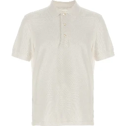 White Lyocell Polo Shirt