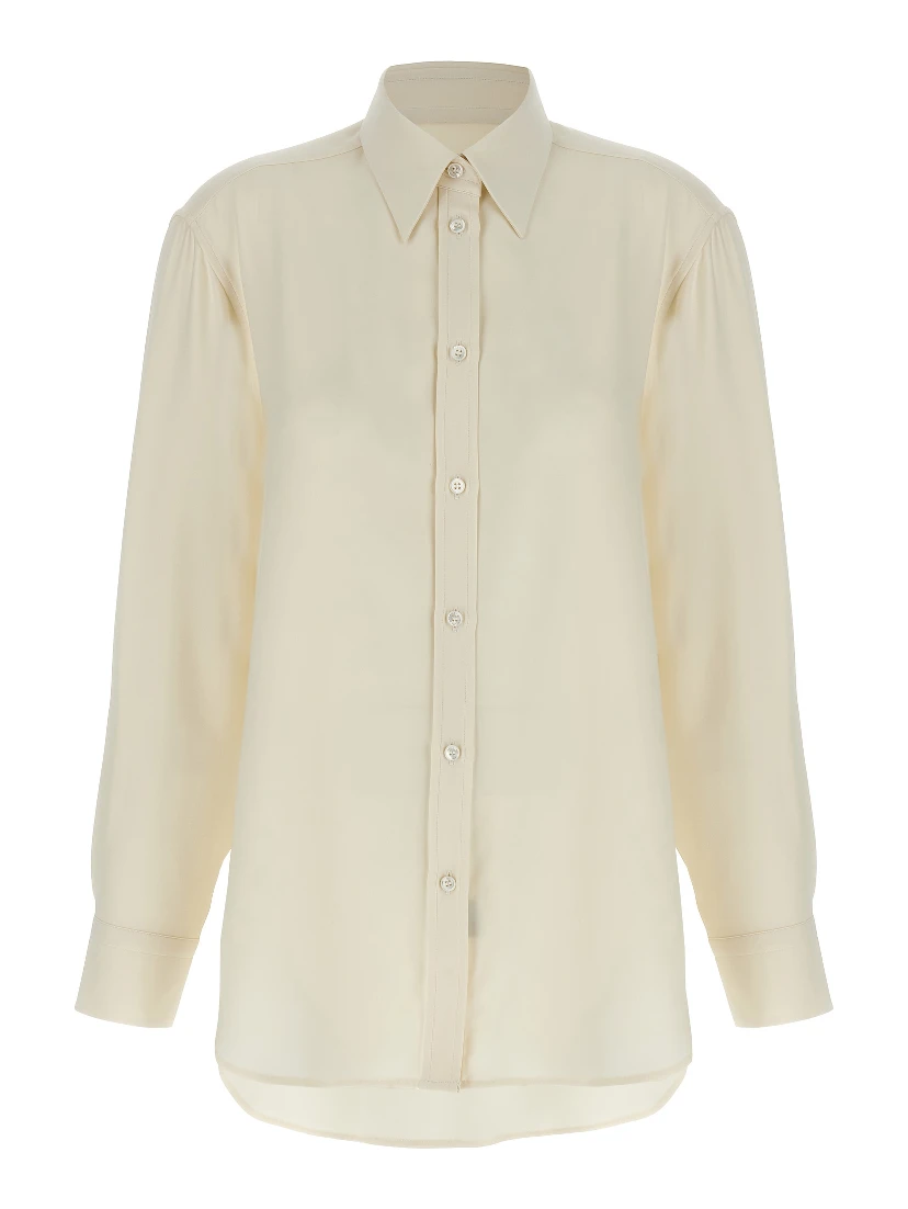 White Silk Blouse