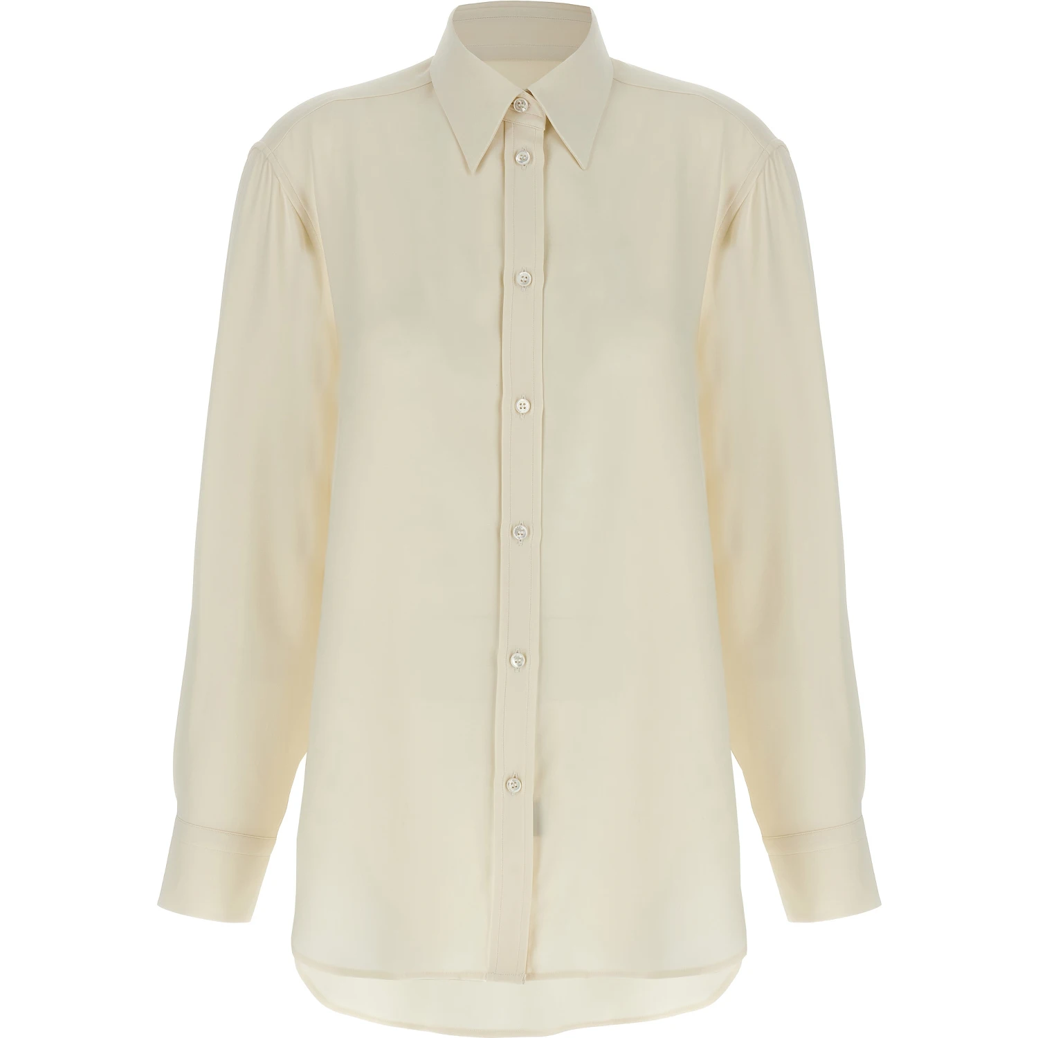 White Silk Blouse