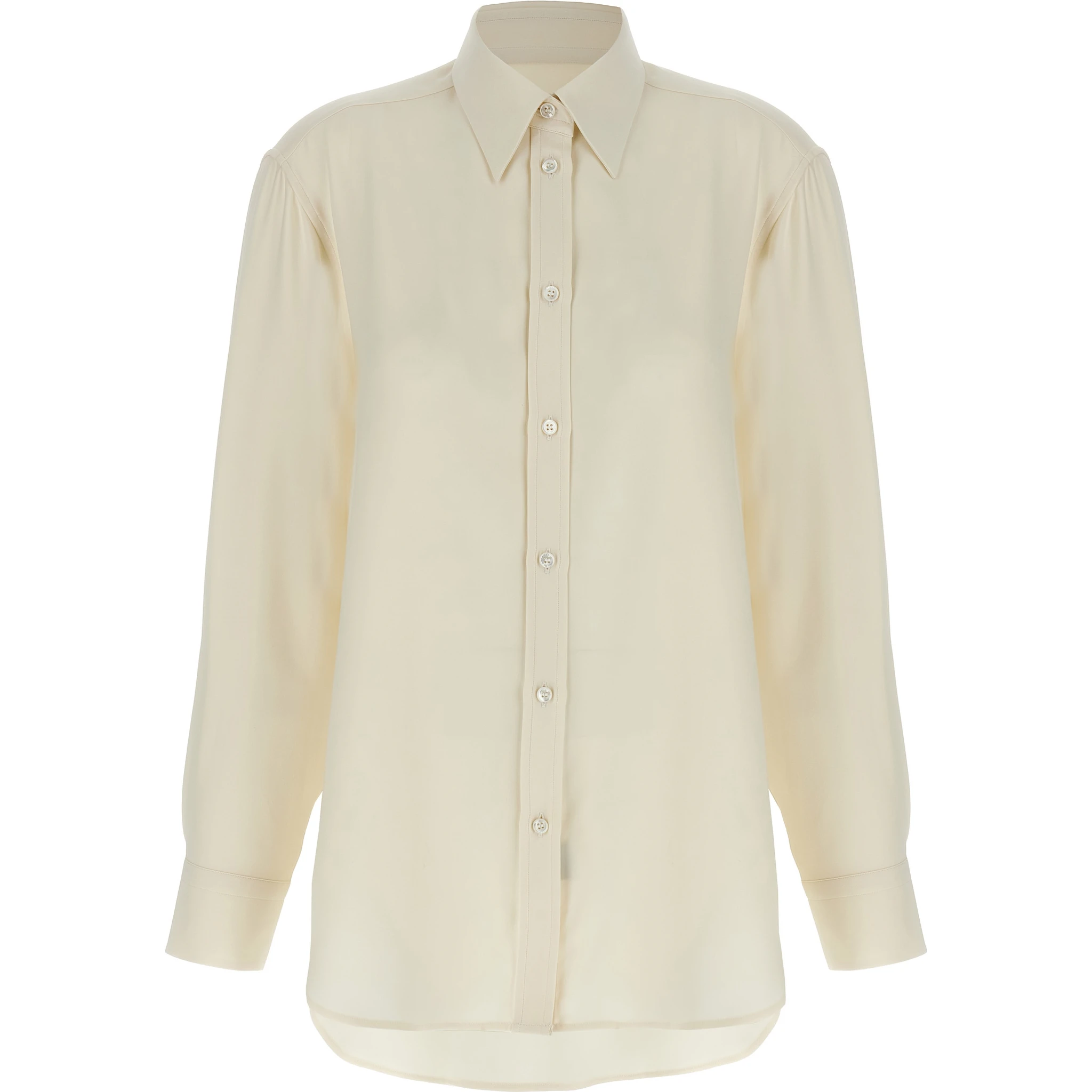 White Silk Blouse