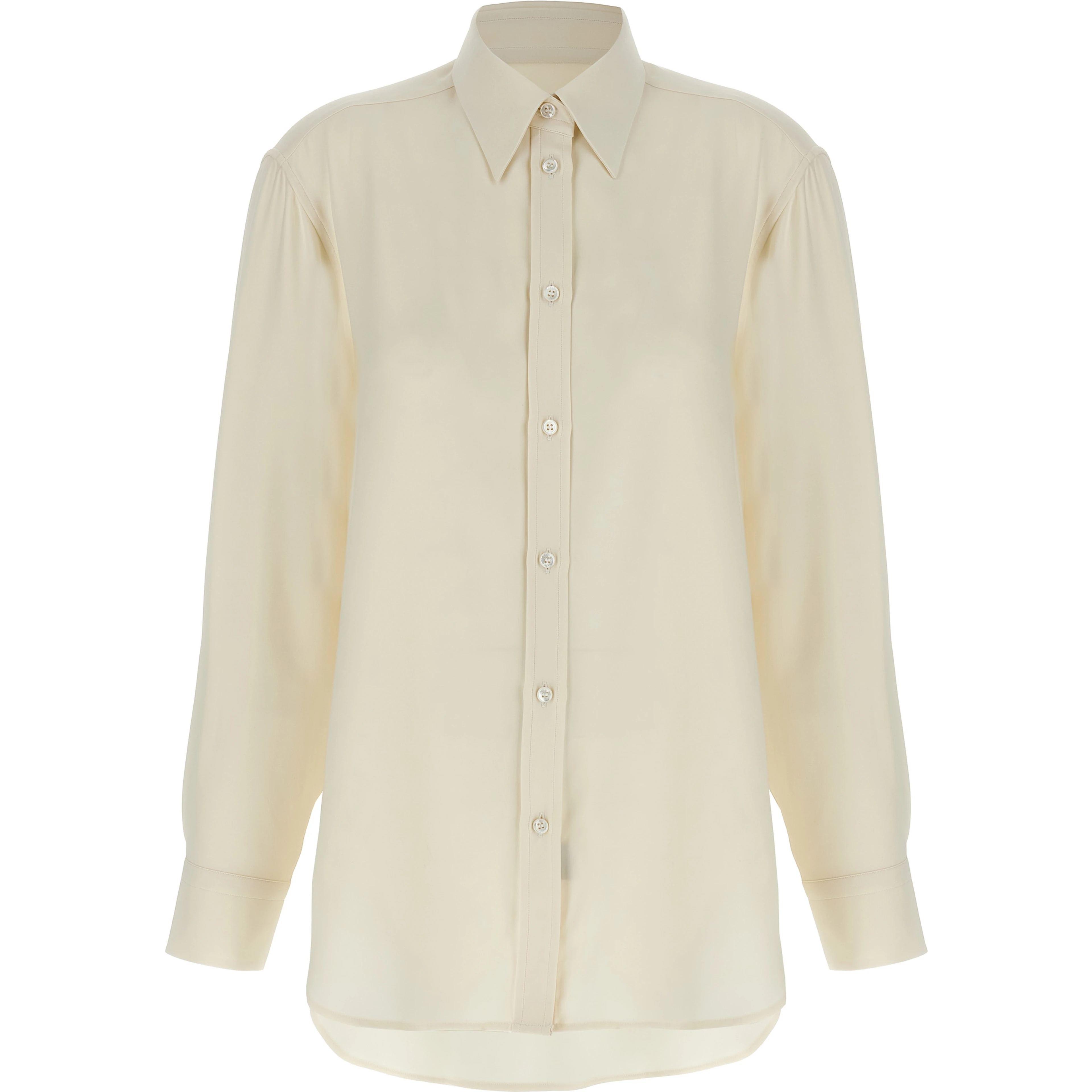 White Silk Blouse