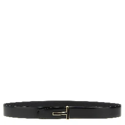Black Calfskin Regular Belt