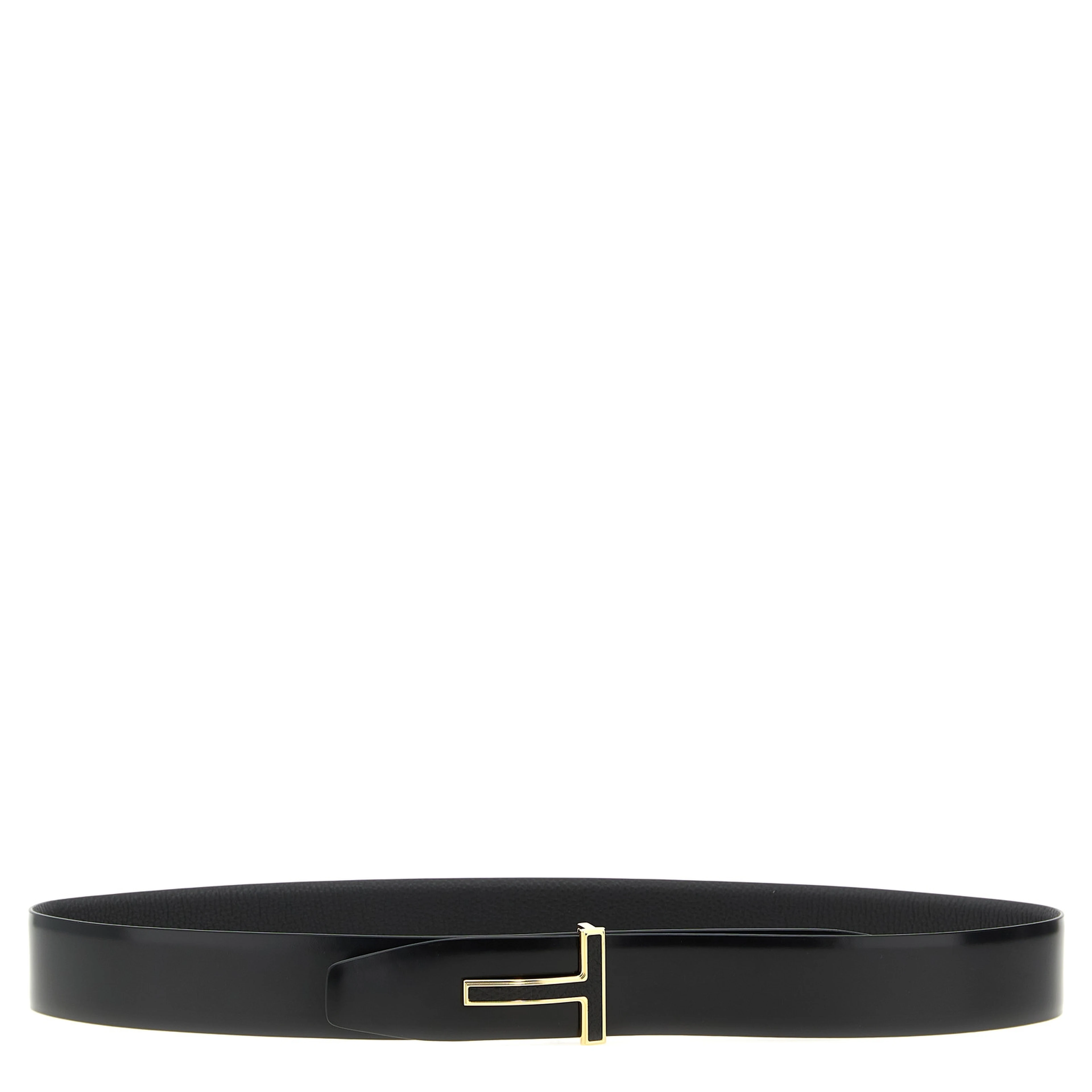 Black Calfskin Regular Belt