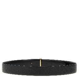 Black Calfskin Regular Belt