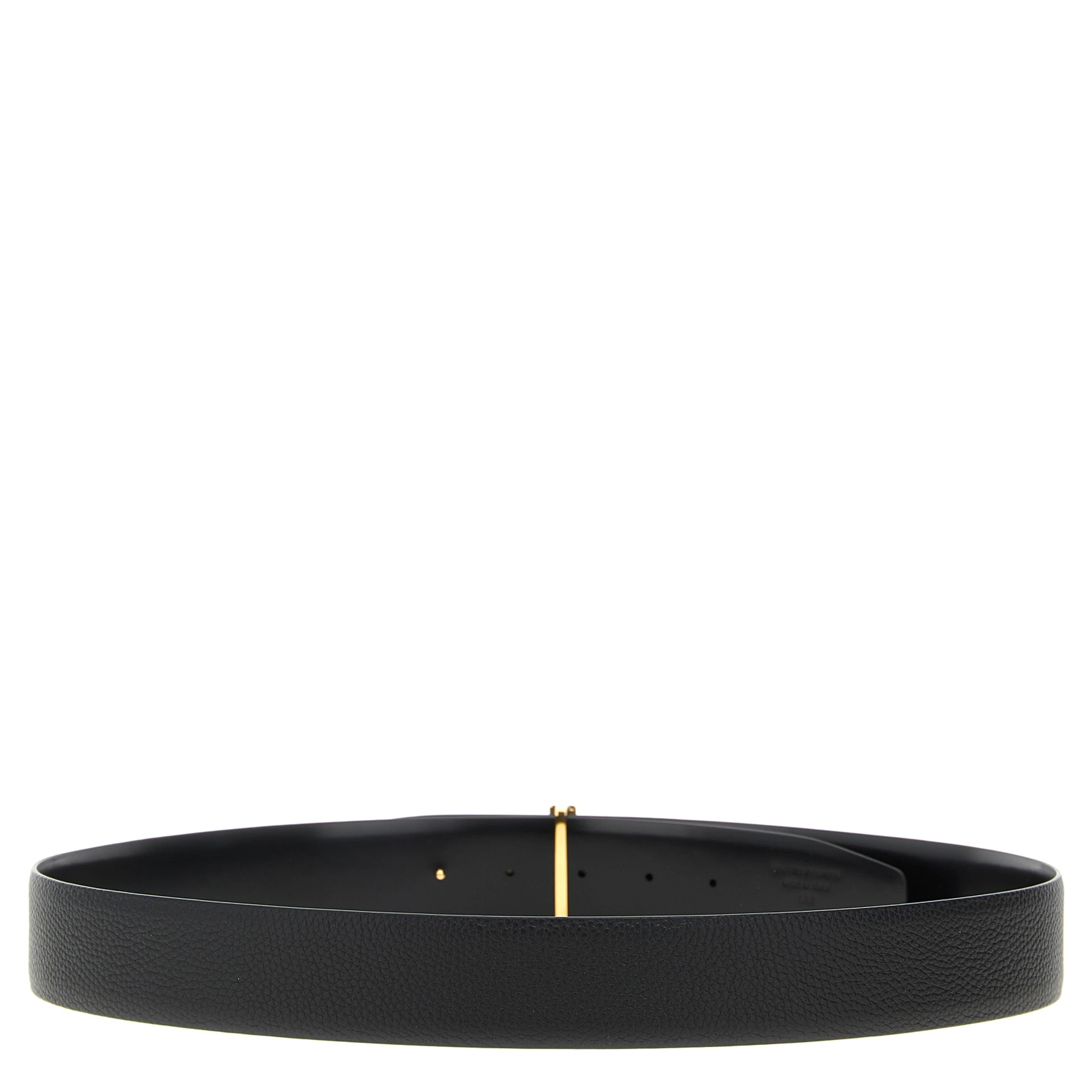 Black Calfskin Regular Belt