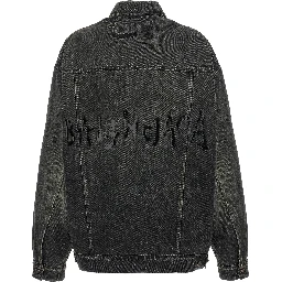 Gray Cotton Denim Jacket