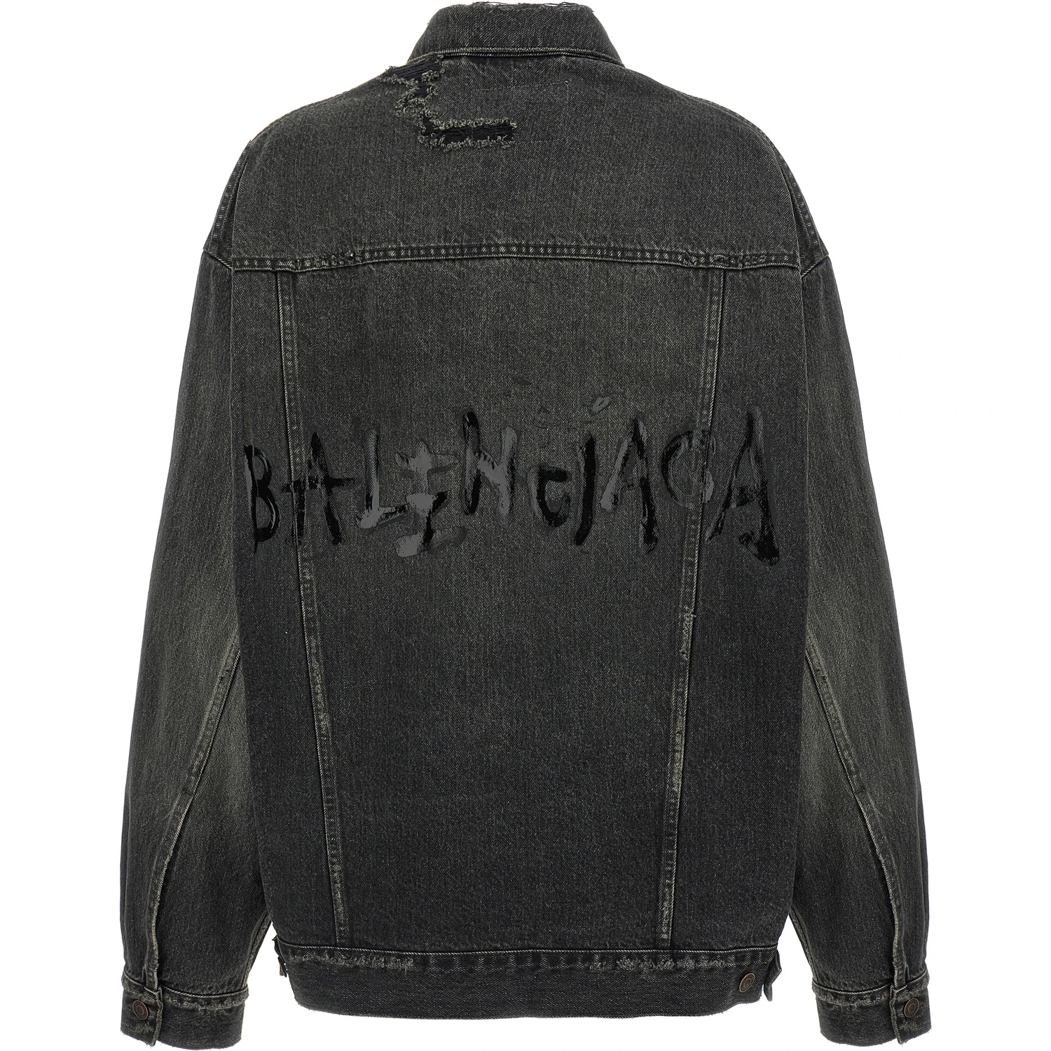 Gray Cotton Denim Jacket