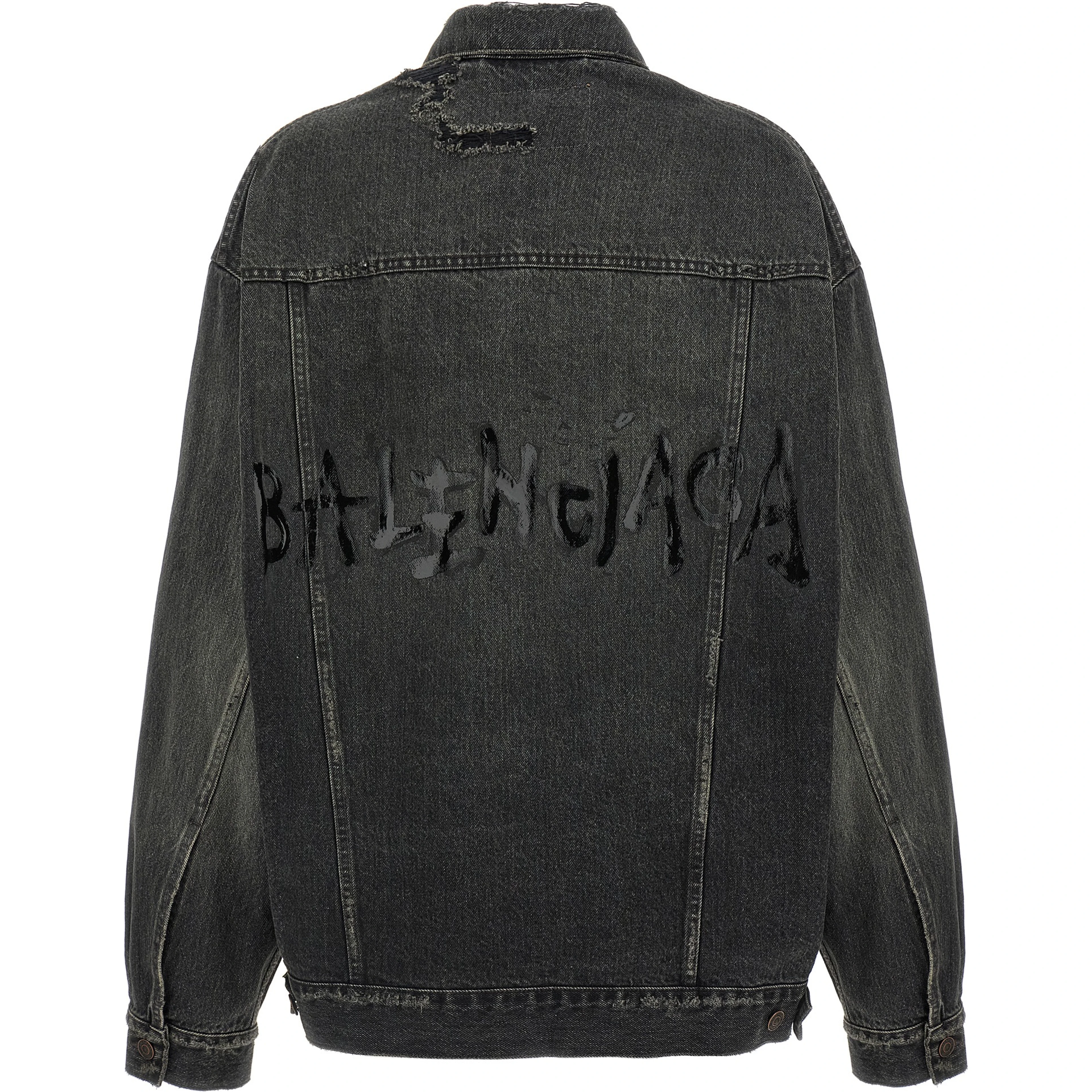Gray Cotton Denim Jacket