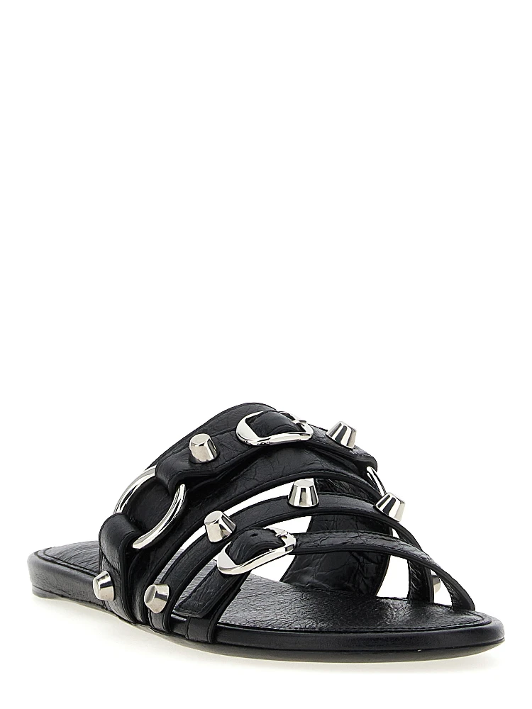 Black Lamb Leather Slides alternative