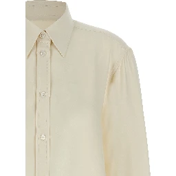 White Silk Blouse