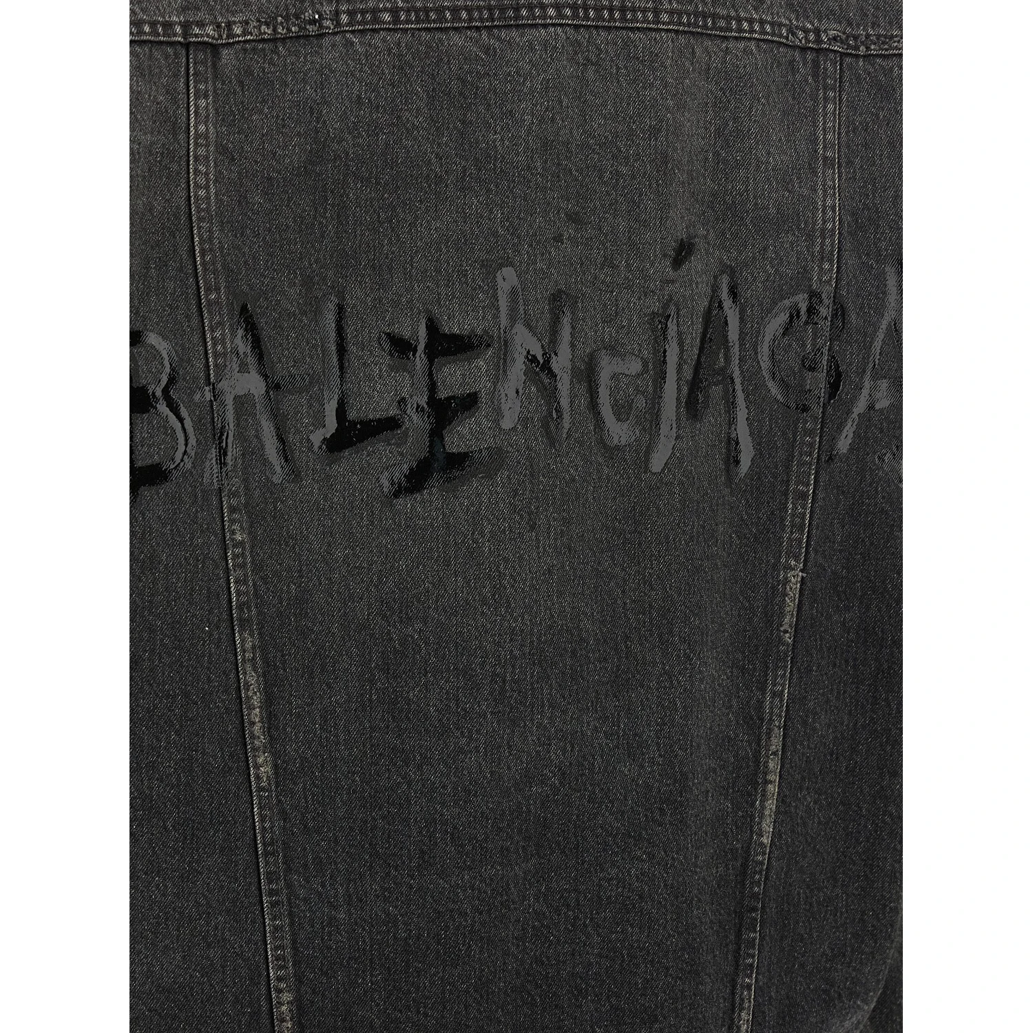 Gray Cotton Denim Jacket