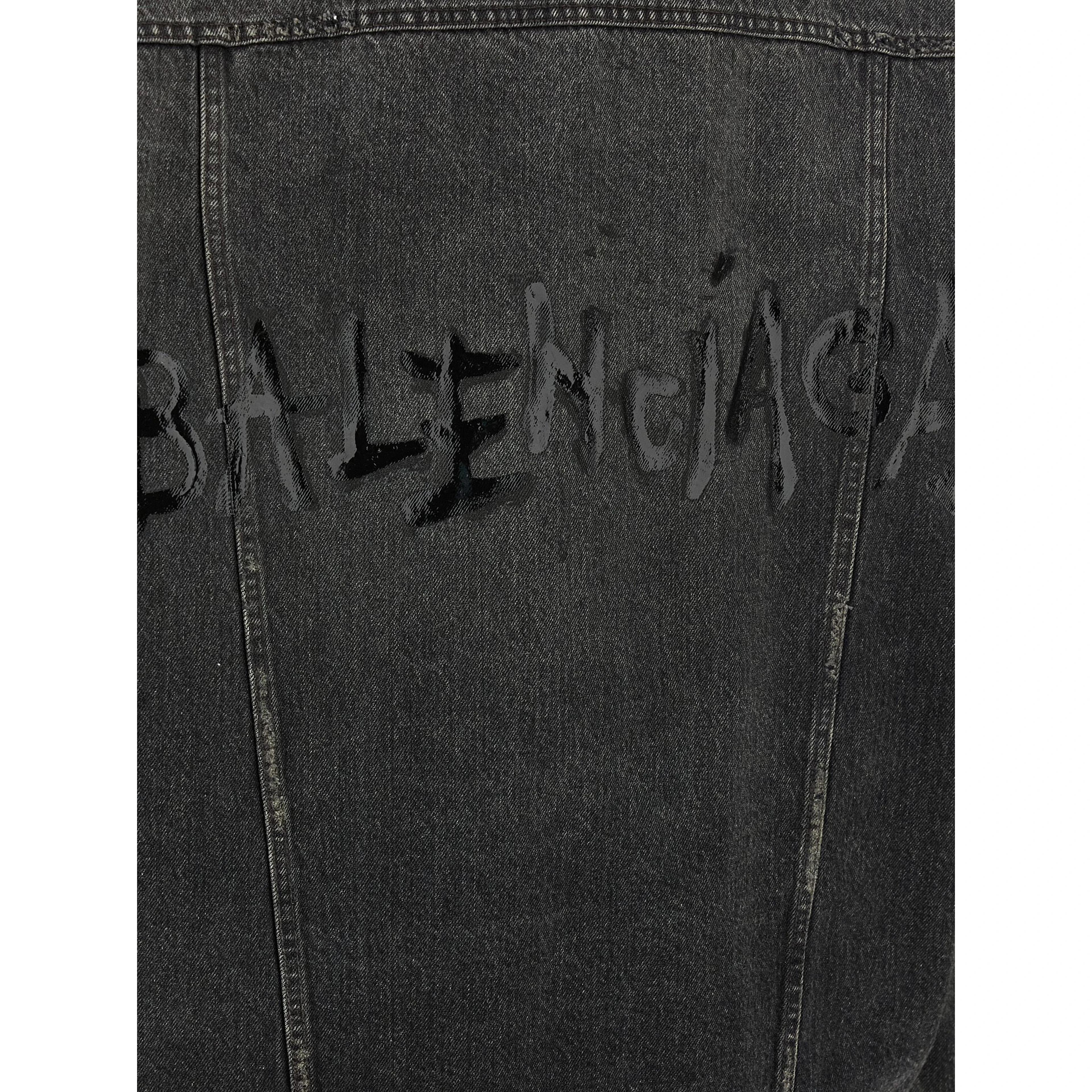 Gray Cotton Denim Jacket