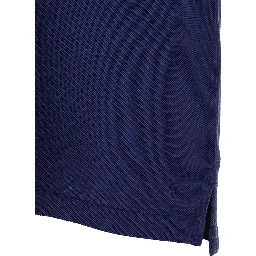 Blue Lyocell Polo Shirt