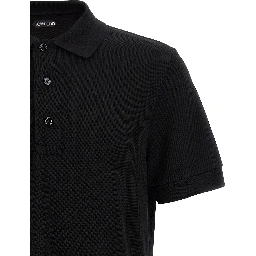 Black Lyocell Polo Shirt
