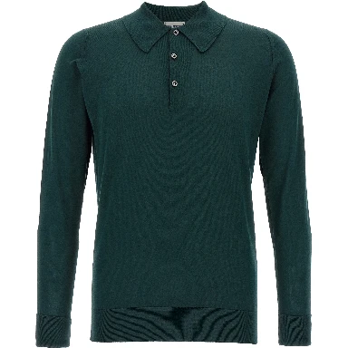 Bicolor Cotton Polo Shirt