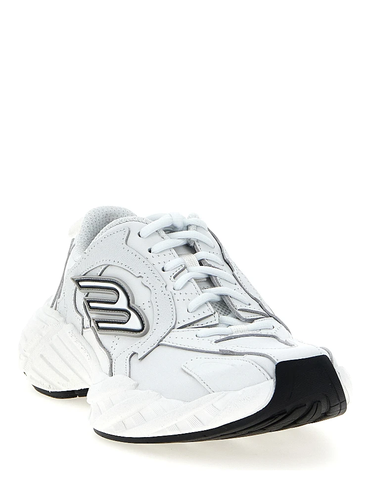 White Cowhide Athletic Sneakers alternative