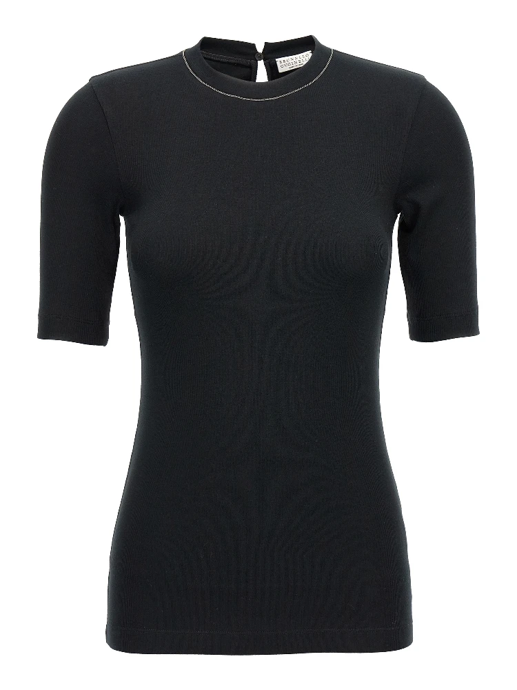 Black Cotton T-Shirt