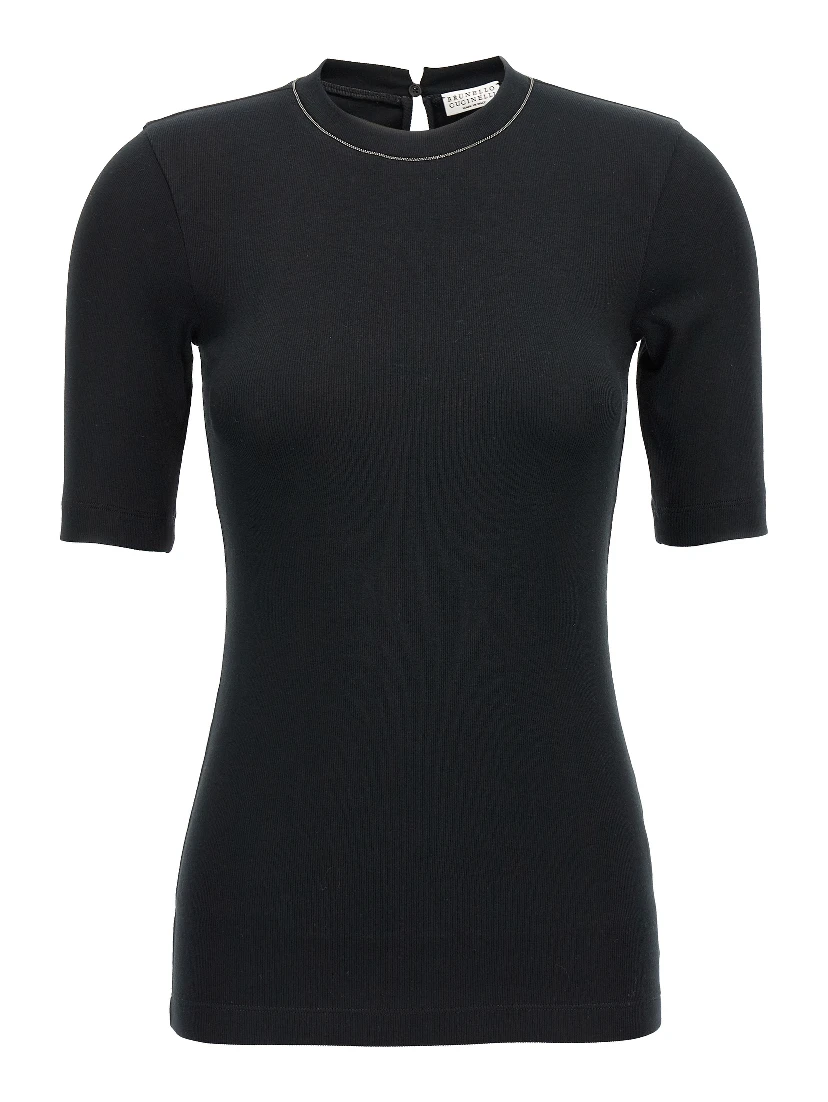 Black Cotton T-Shirt