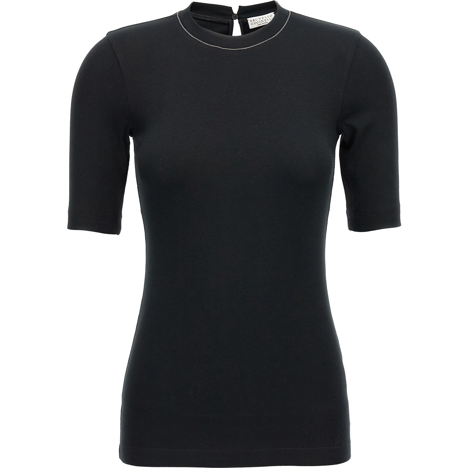 Black Cotton T-Shirt