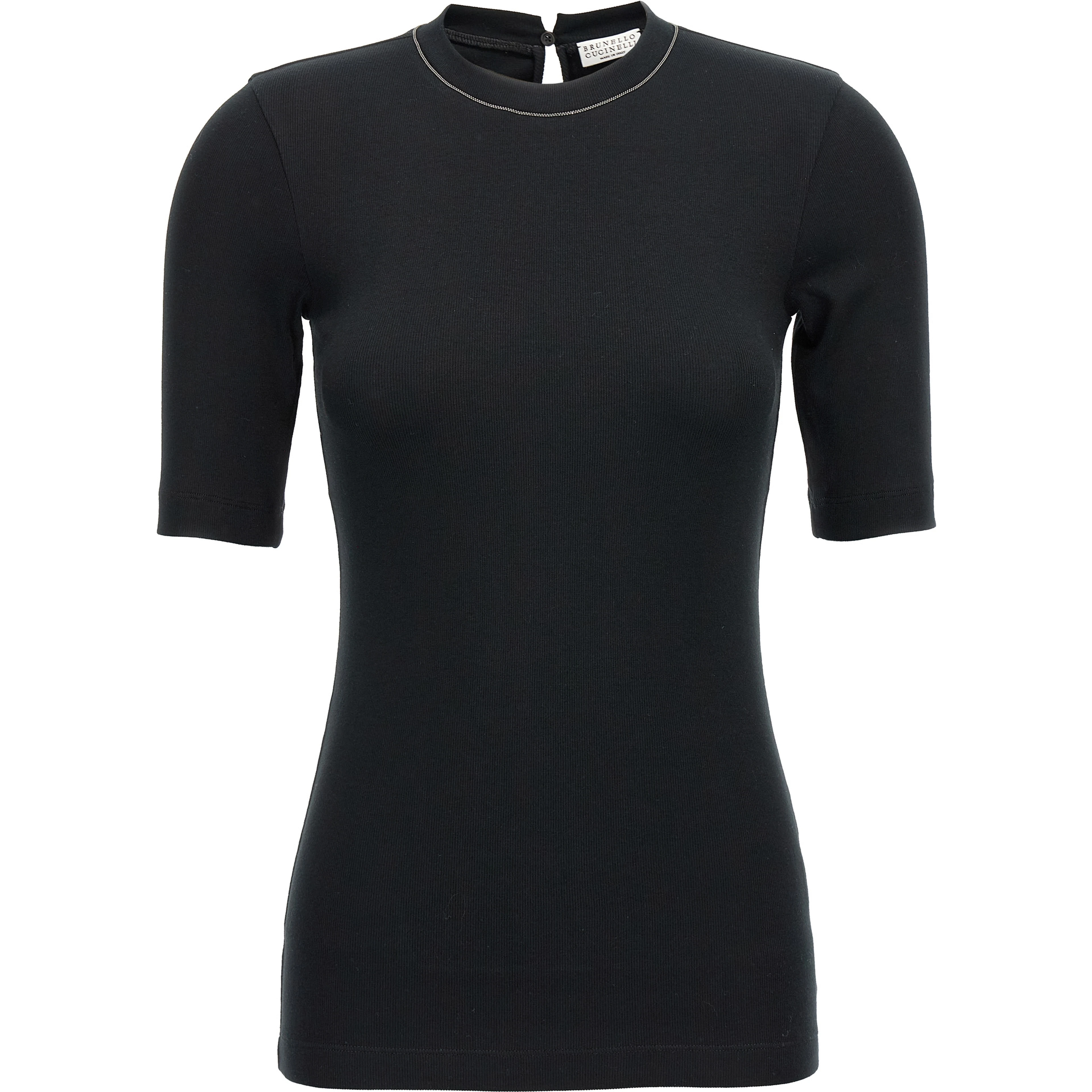 Black Cotton T-Shirt