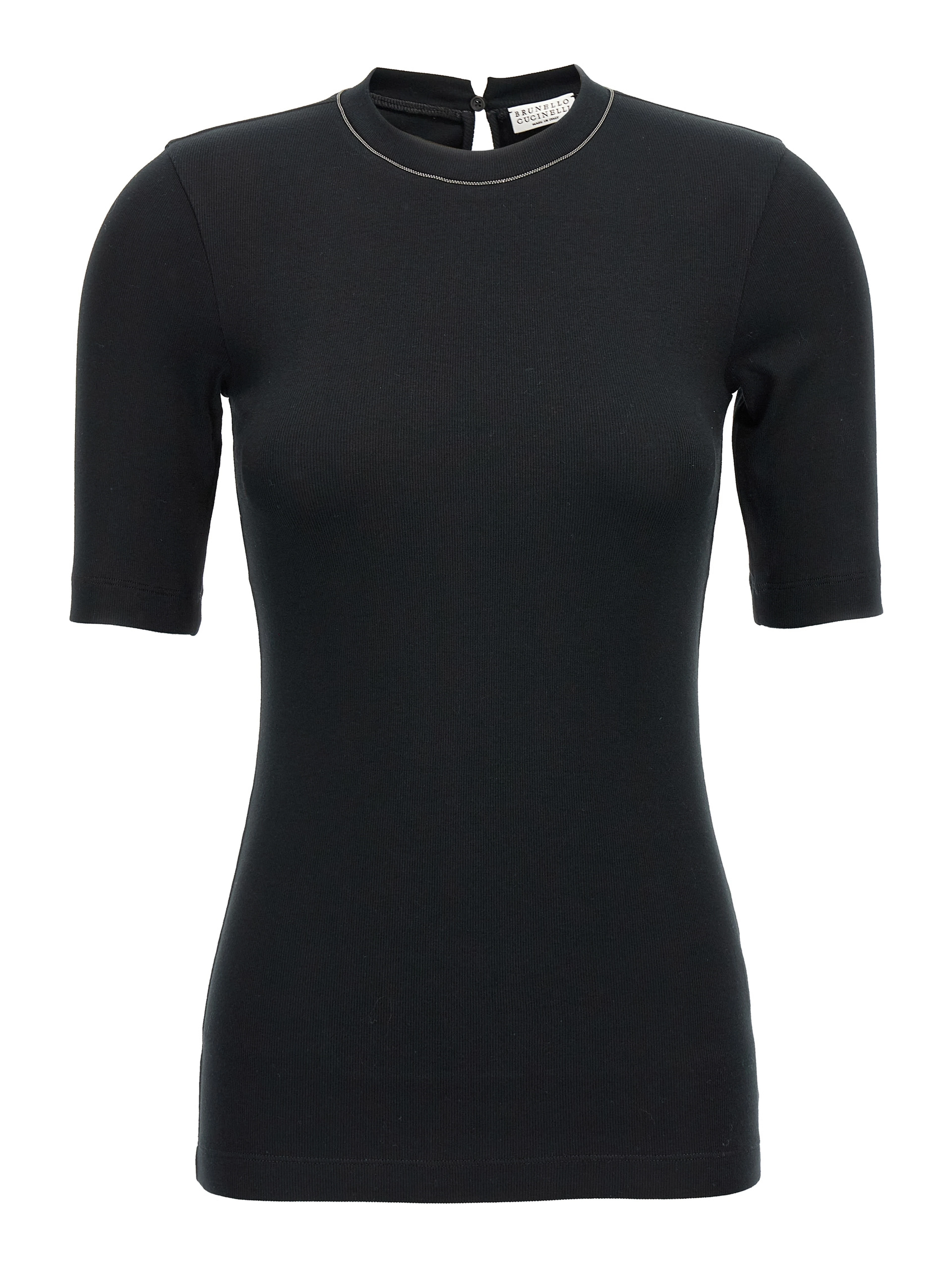 Black Cotton T-Shirt