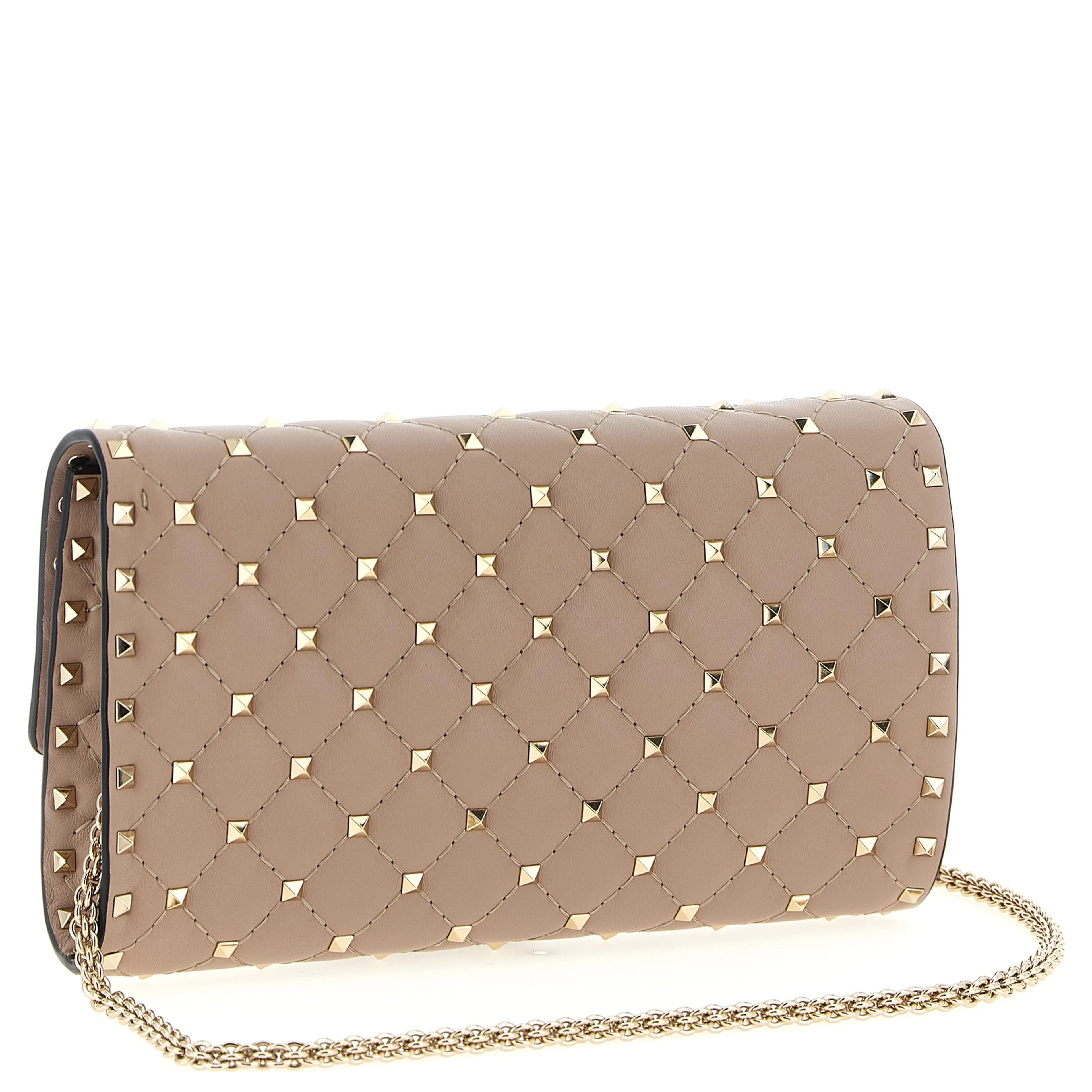 Multicolor Lamb Leather Shoulder Bag