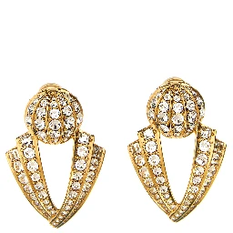 Gold Brass Earrings