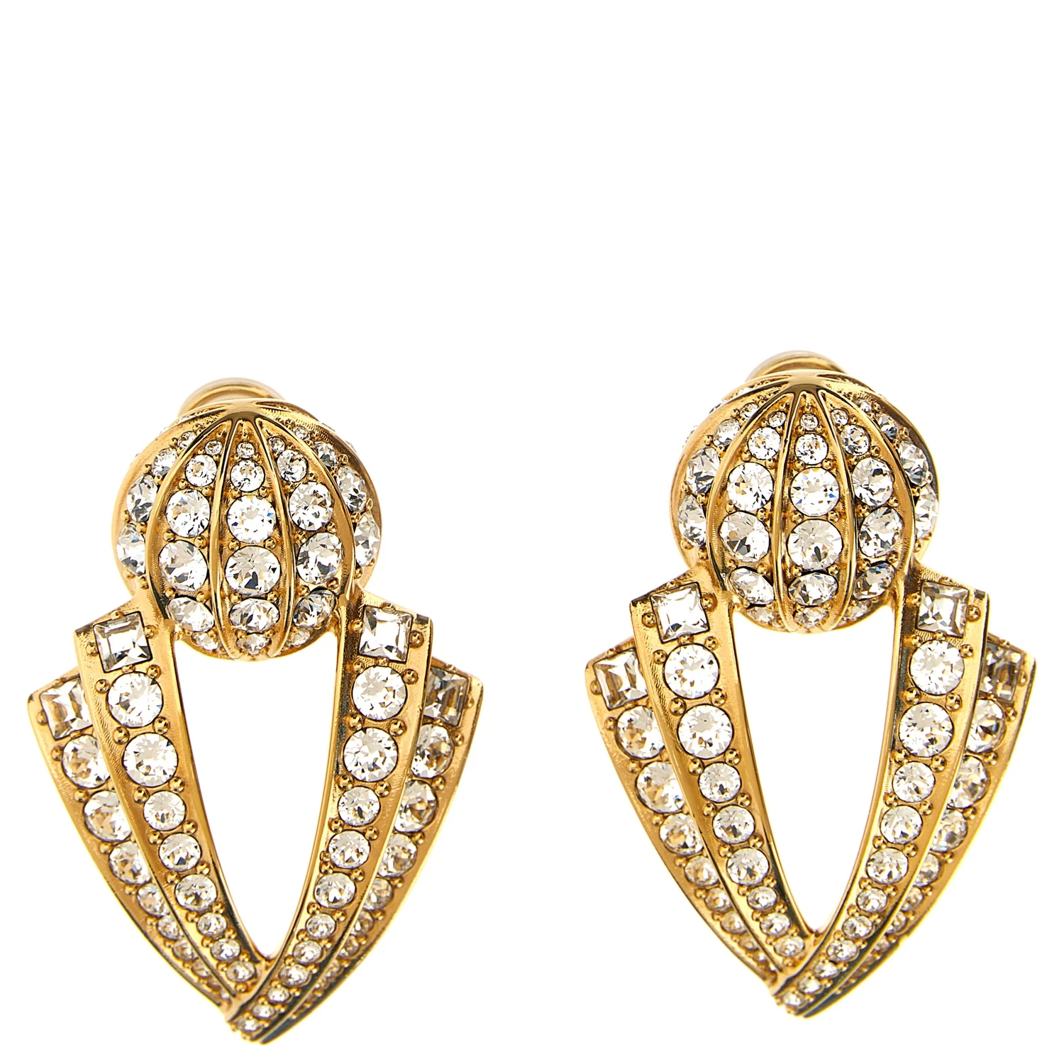 Gold Brass Earrings