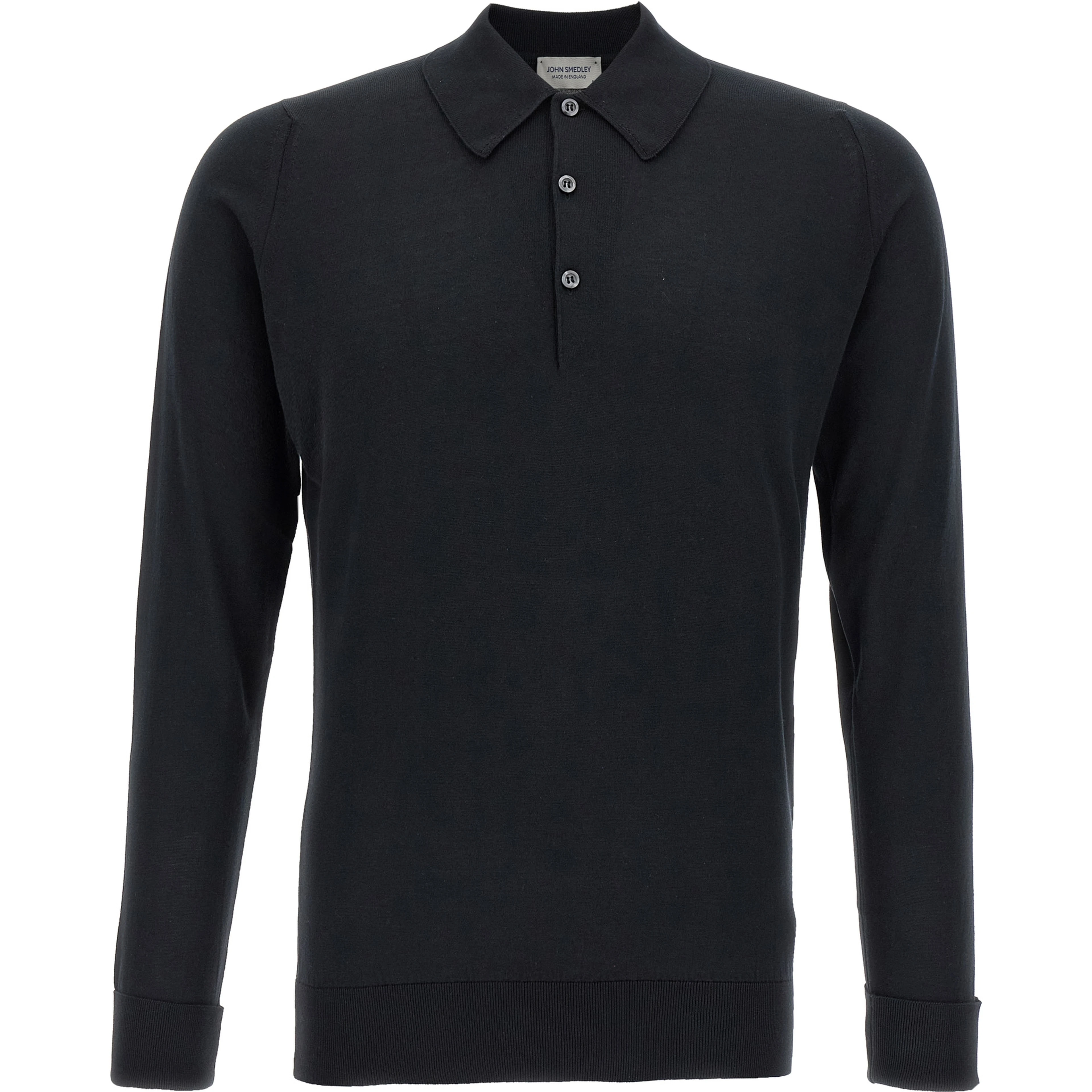 Black Cotton Polo Shirt