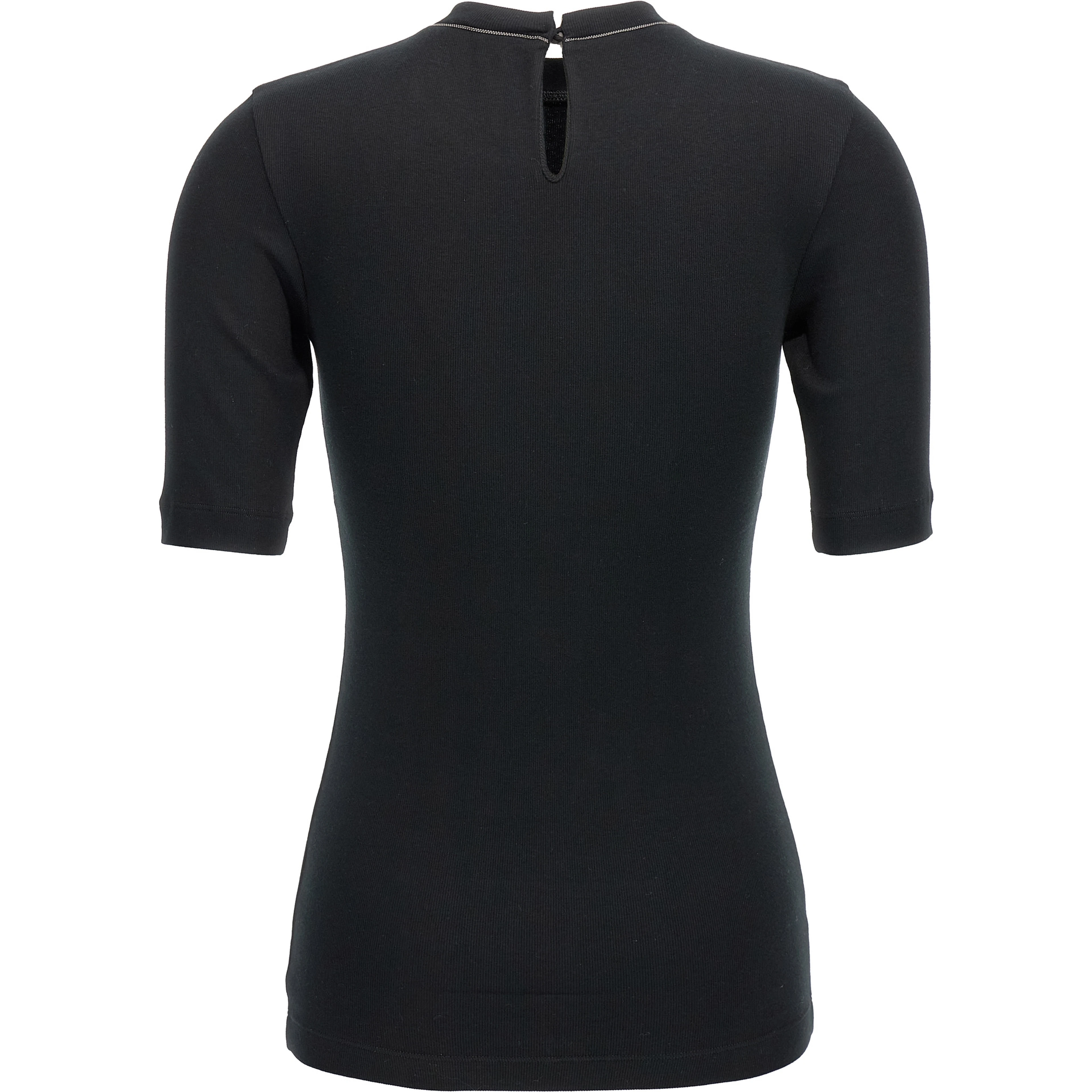 Black Cotton T-Shirt