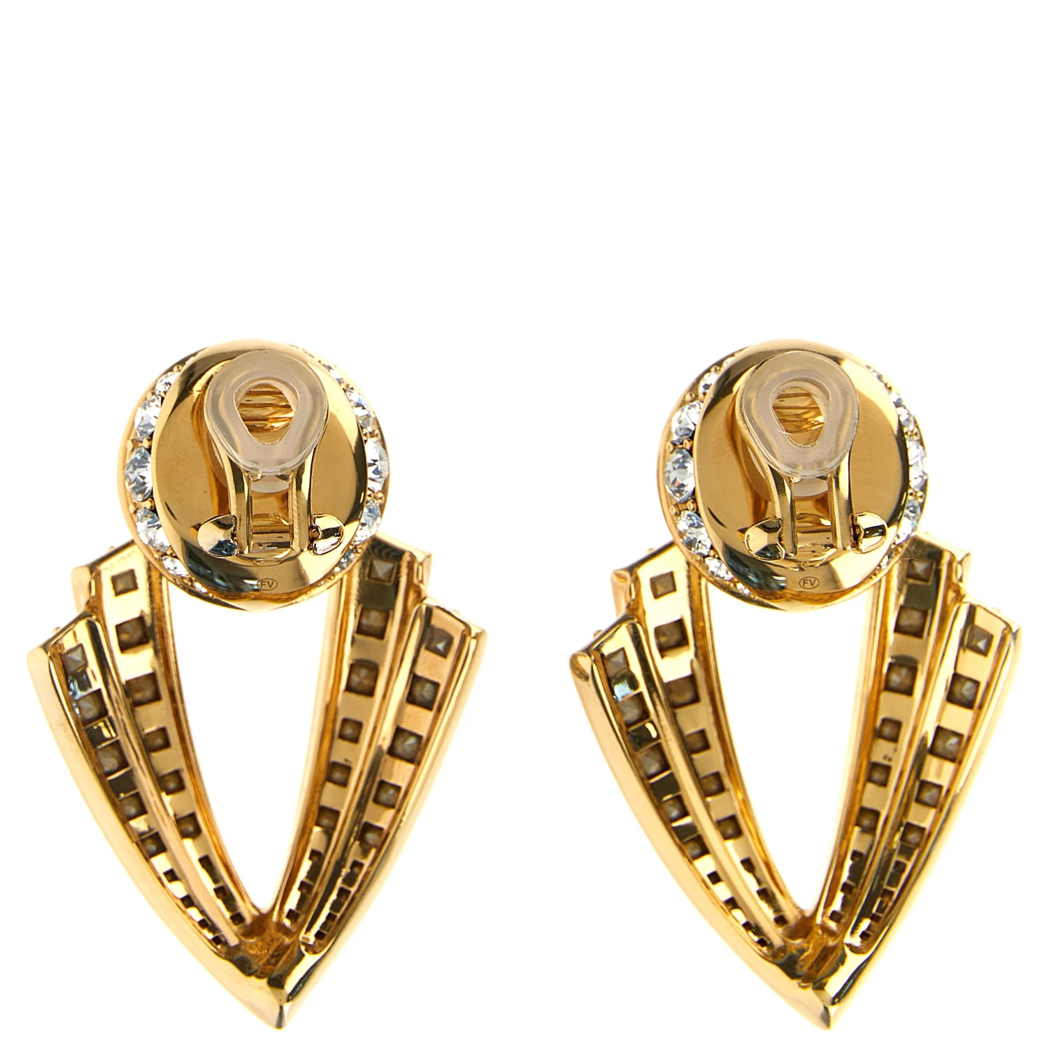 Gold Brass Earrings
