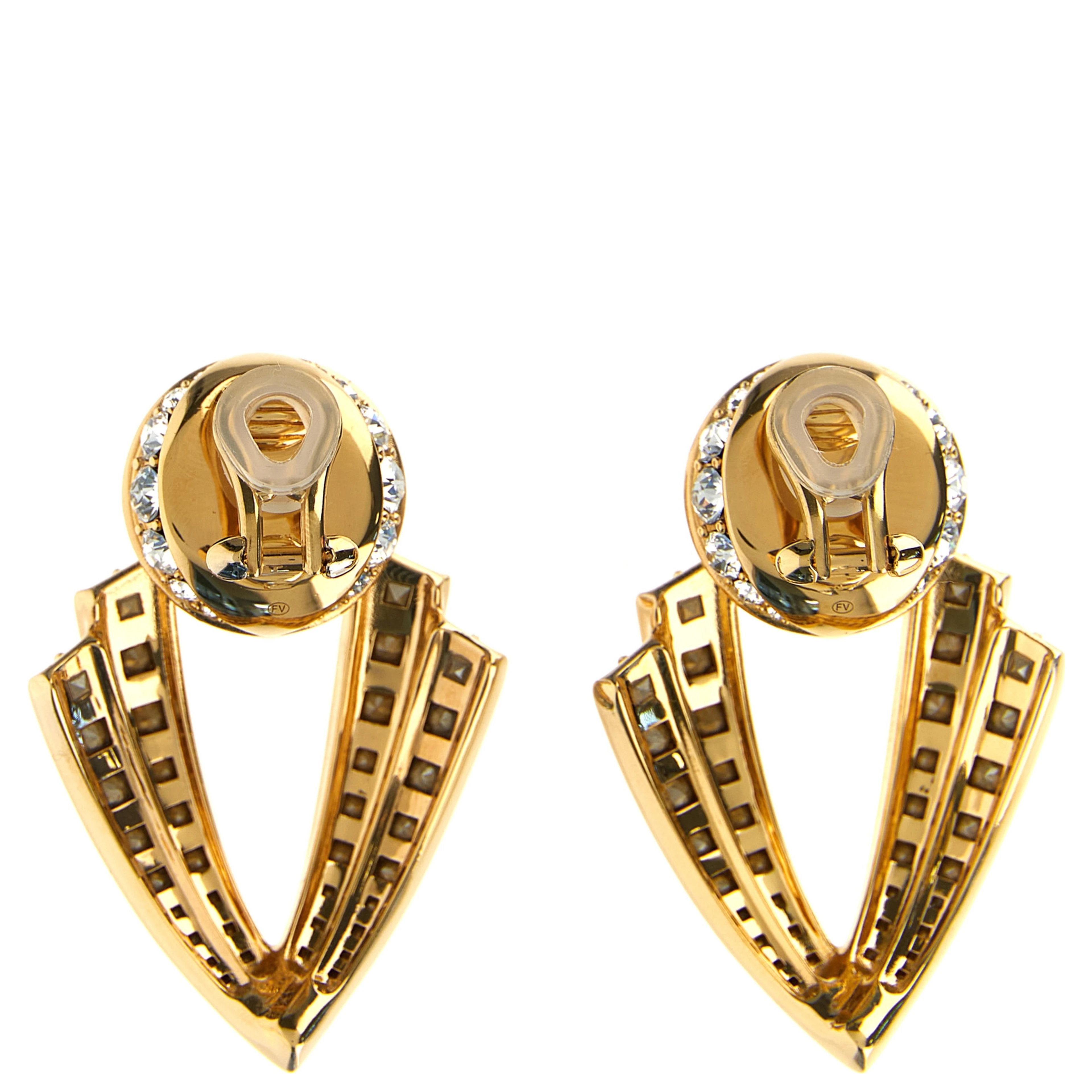 Gold Brass Earrings
