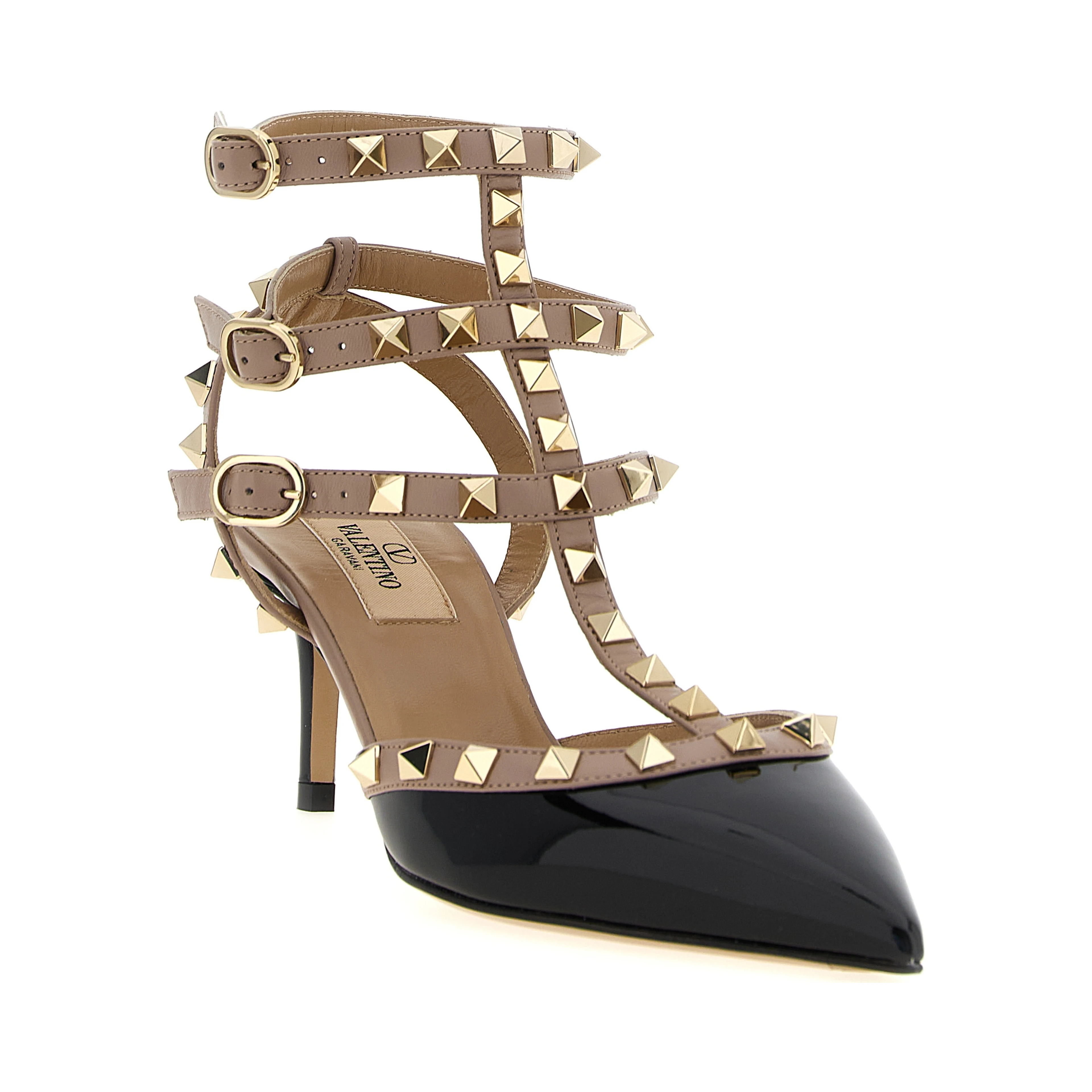 Multicolor Lamb Leather Mid Heel Pumps