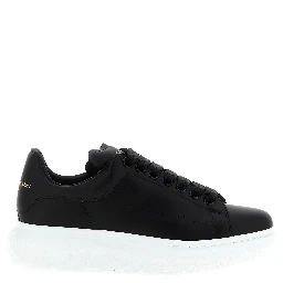 Bicolor Bovine Leather Low Top Sneakers