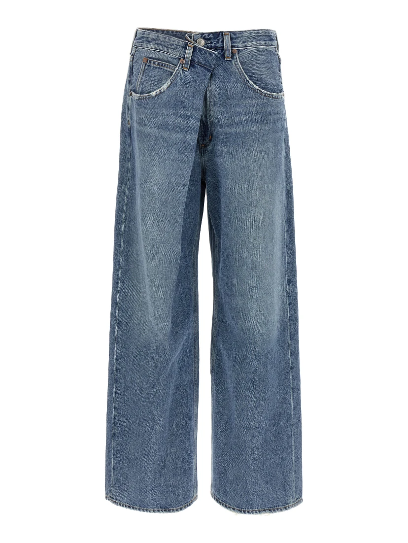 Blue Cotton Relaxed Fit Jeans