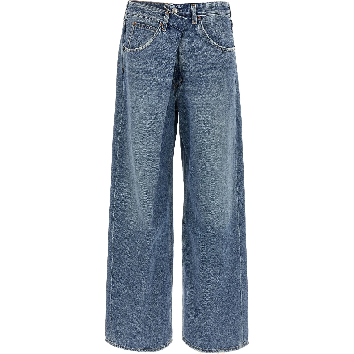 Blue Cotton Relaxed Fit Jeans