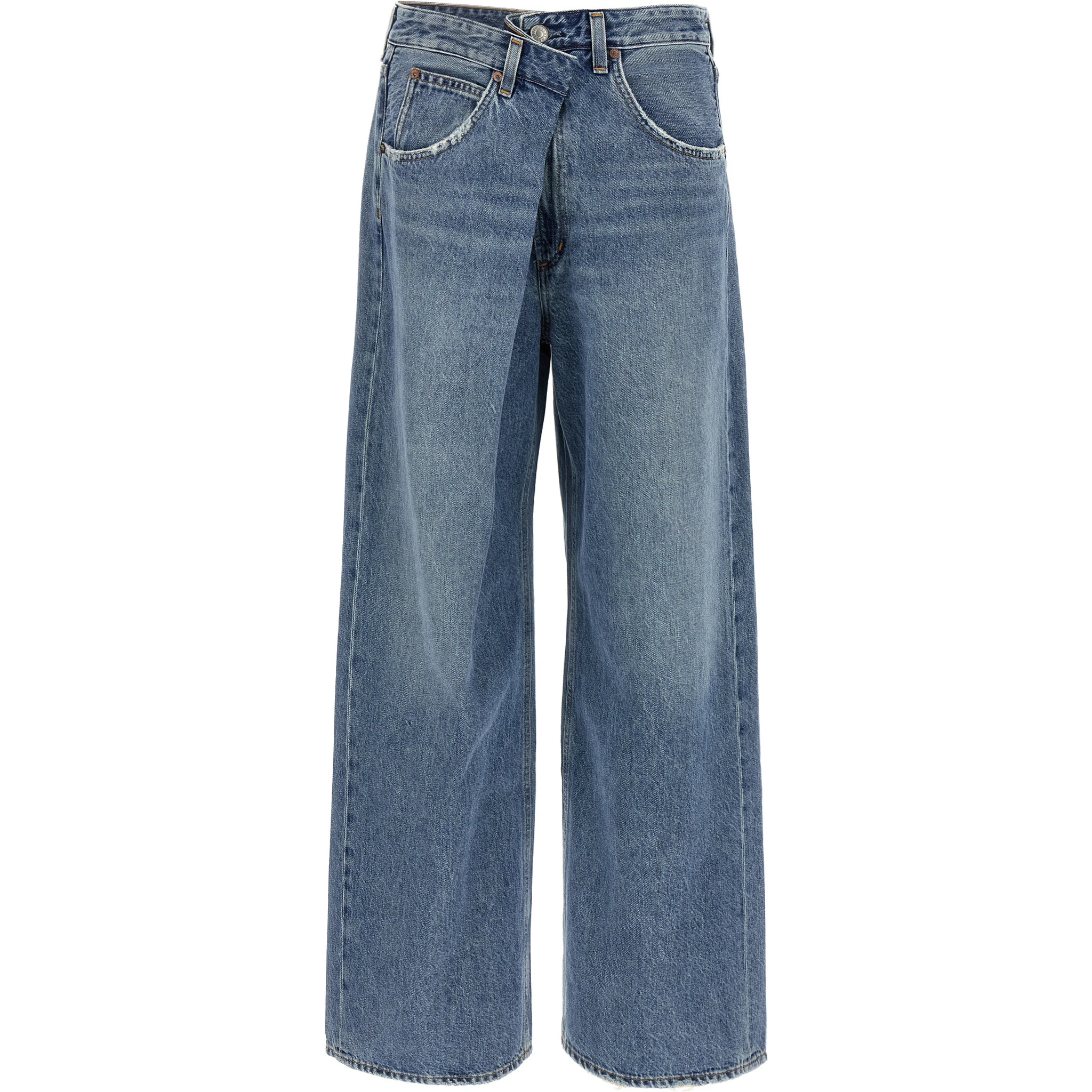 Blue Cotton Relaxed Fit Jeans