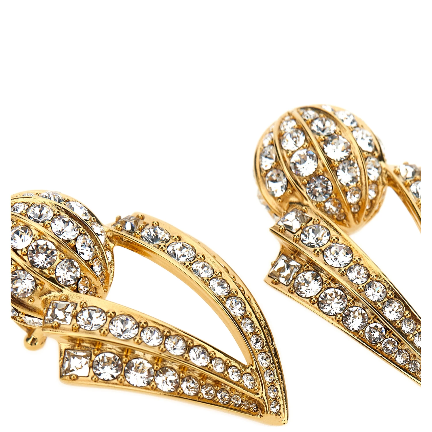 Gold Brass Earrings