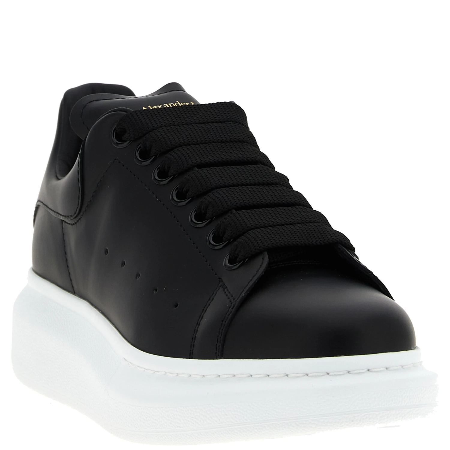 Bicolor Bovine Leather Low Top Sneakers
