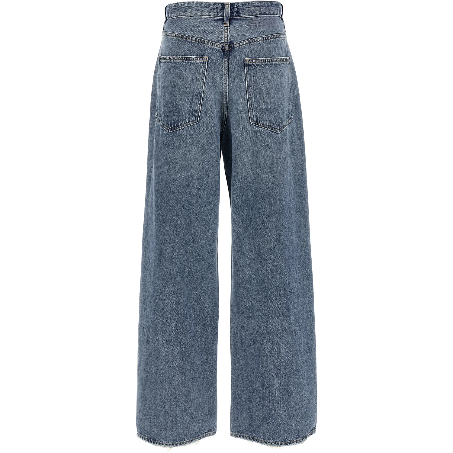 Blue Cotton Relaxed Fit Jeans