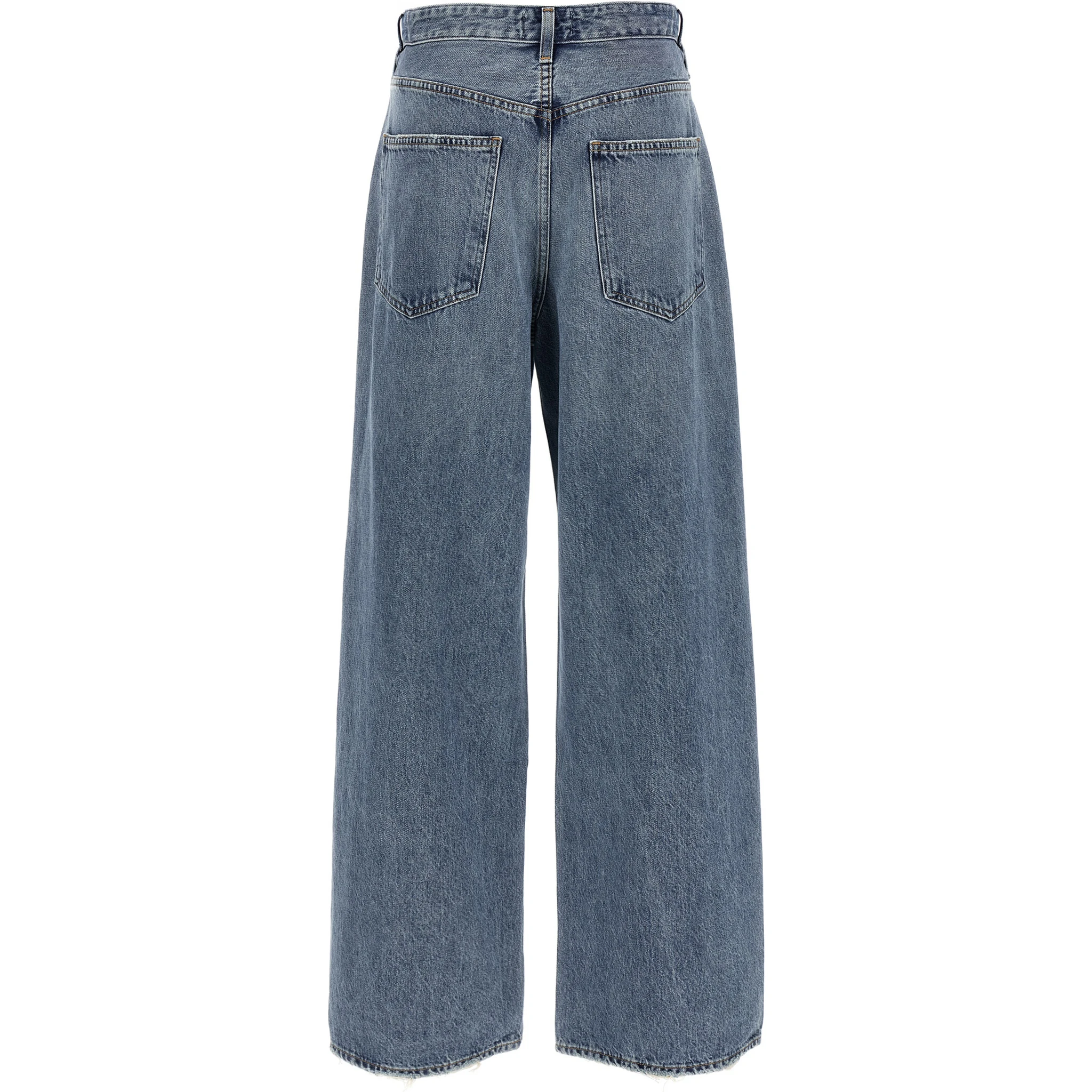 Blue Cotton Relaxed Fit Jeans