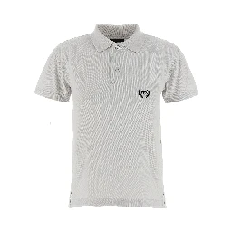 Gray Cotton Polo Shirt