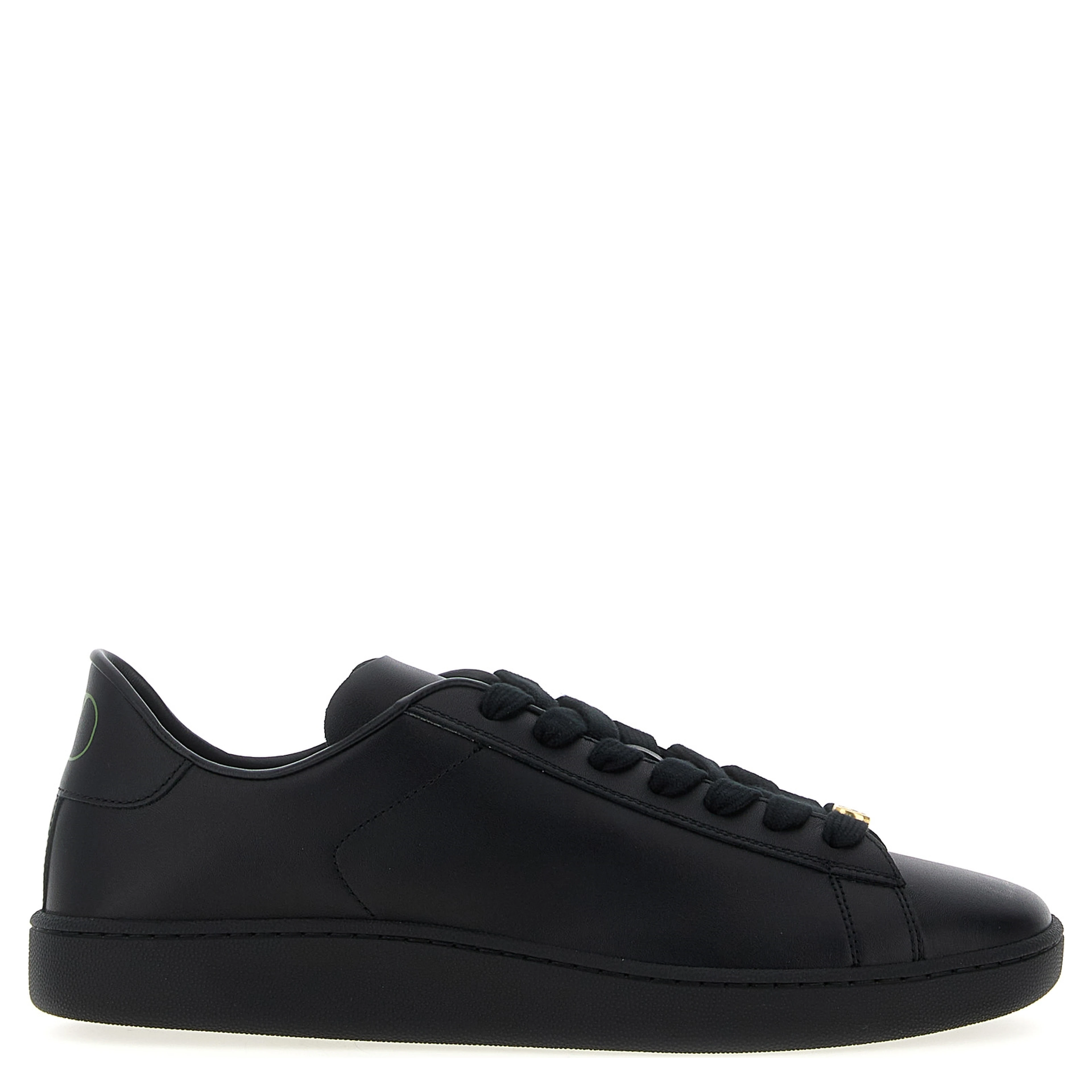 Black Calfskin Low Top Sneakers