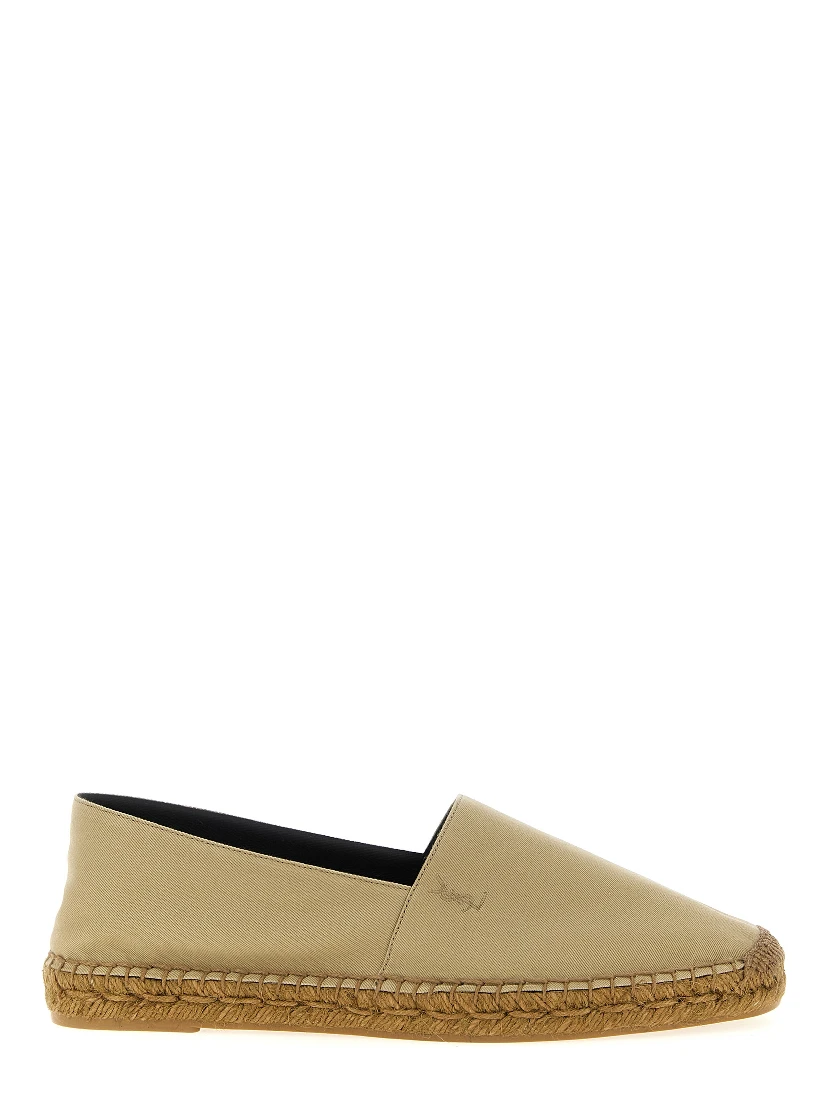 Beige Cotton Espadrilles