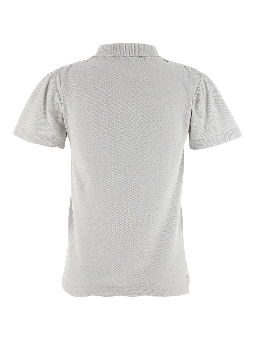Gray Cotton Polo Shirt