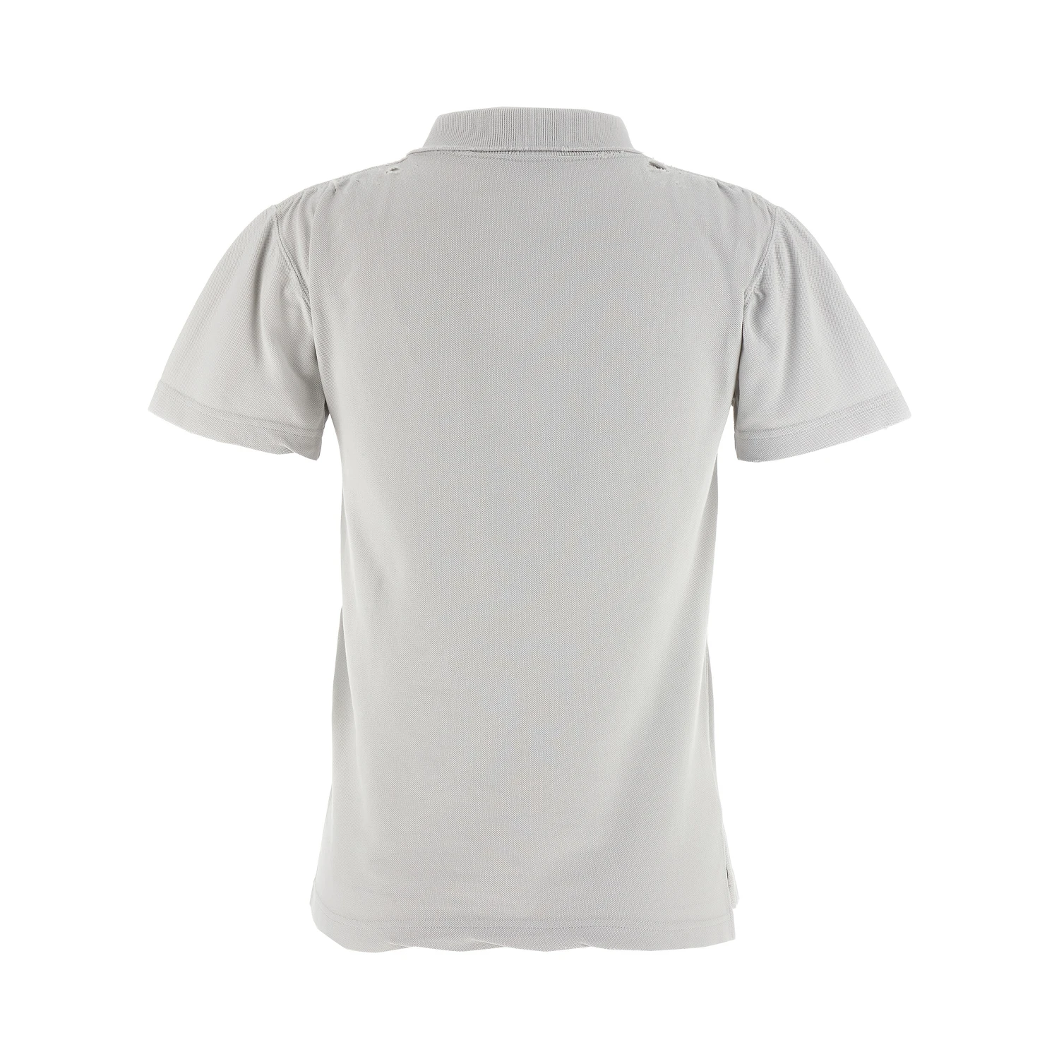 Gray Cotton Polo Shirt