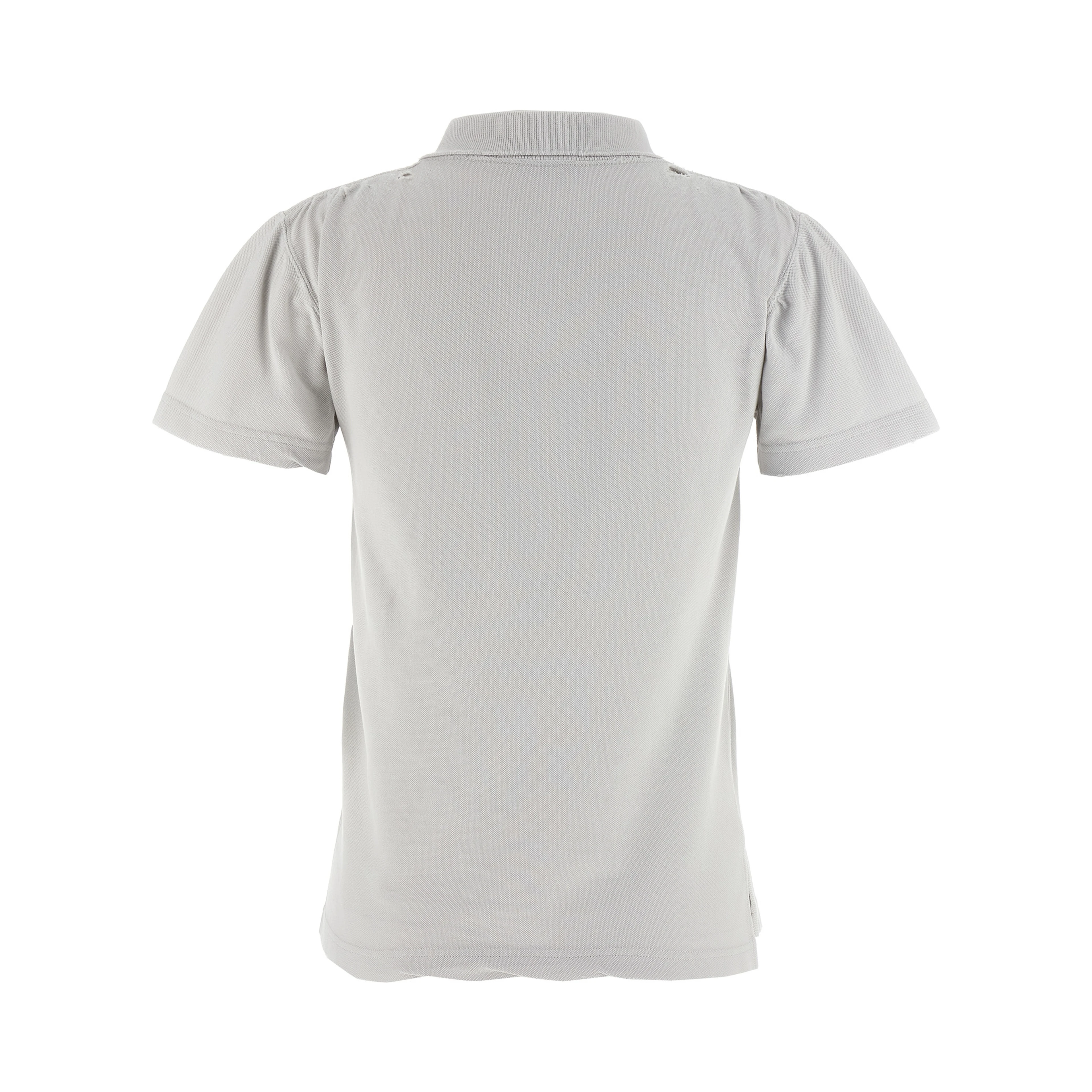Gray Cotton Polo Shirt
