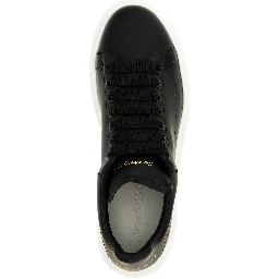 Bicolor Bovine Leather Low Top Sneakers