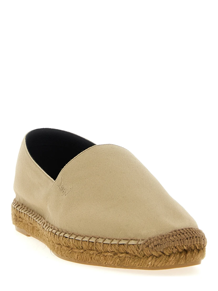 Beige Cotton Espadrilles